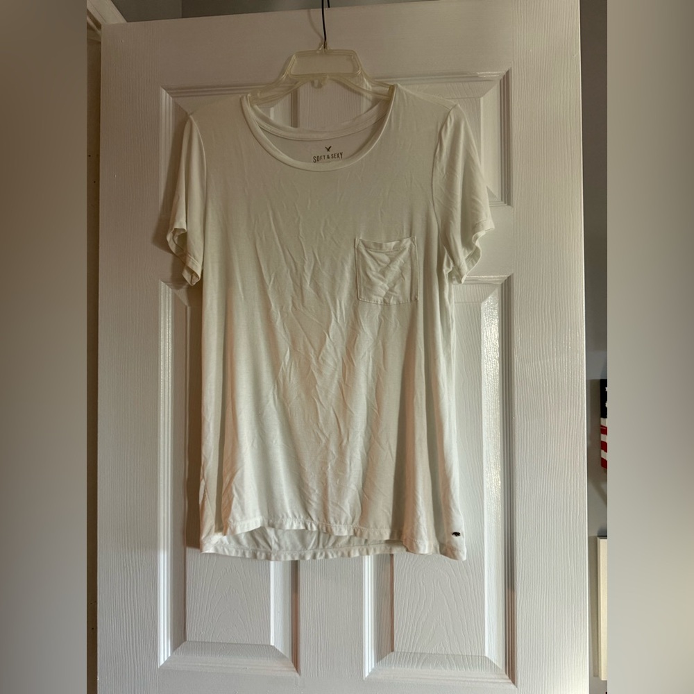 American Eagle Outfitters Soft White Tee